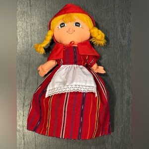 Vintage Little Red Riding Hood 3-in-1 Topsy Turvy Doll